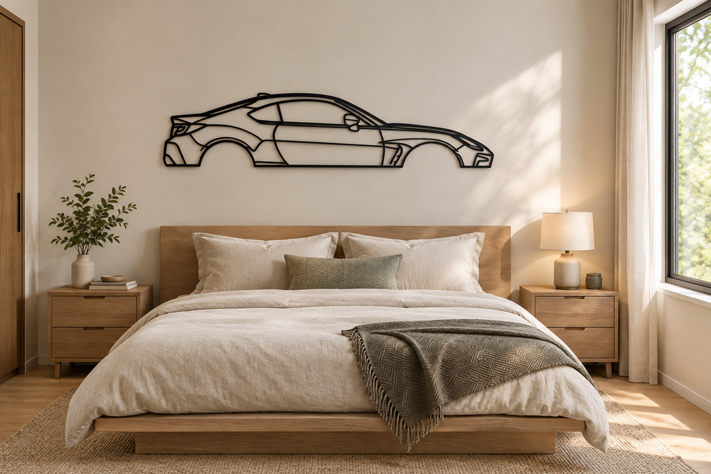 Toyota Supra Silhouette Metal Wall Art