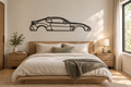 Toyota Supra Silhouette Metal Wall Art