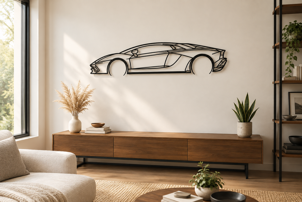 Lamborghini Aventador Metal Wall Art