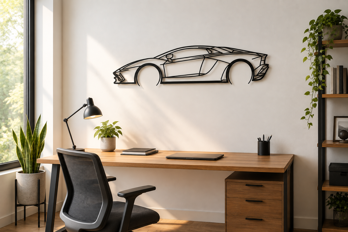 Lamborghini Aventador Metal Wall Art