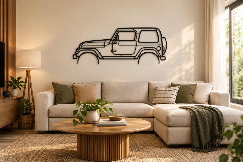 The Jeep Tj Metal Wall Art