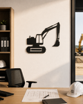 The Earthmover Silhouette Metal Art