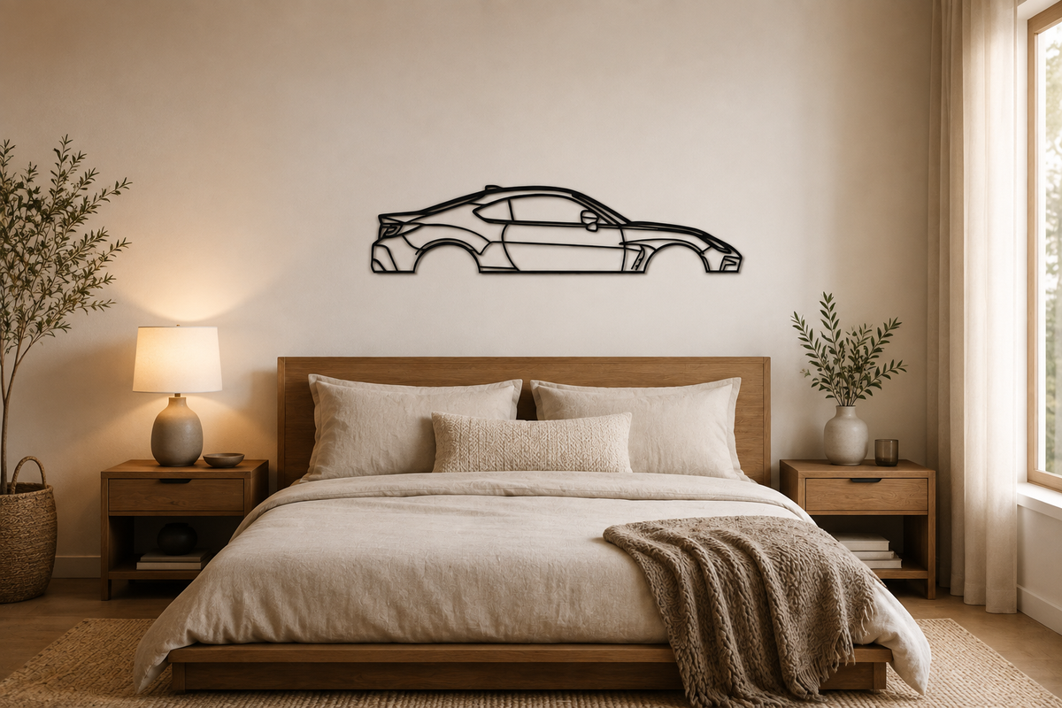 Toyota Supra Silhouette Metal Wall Art