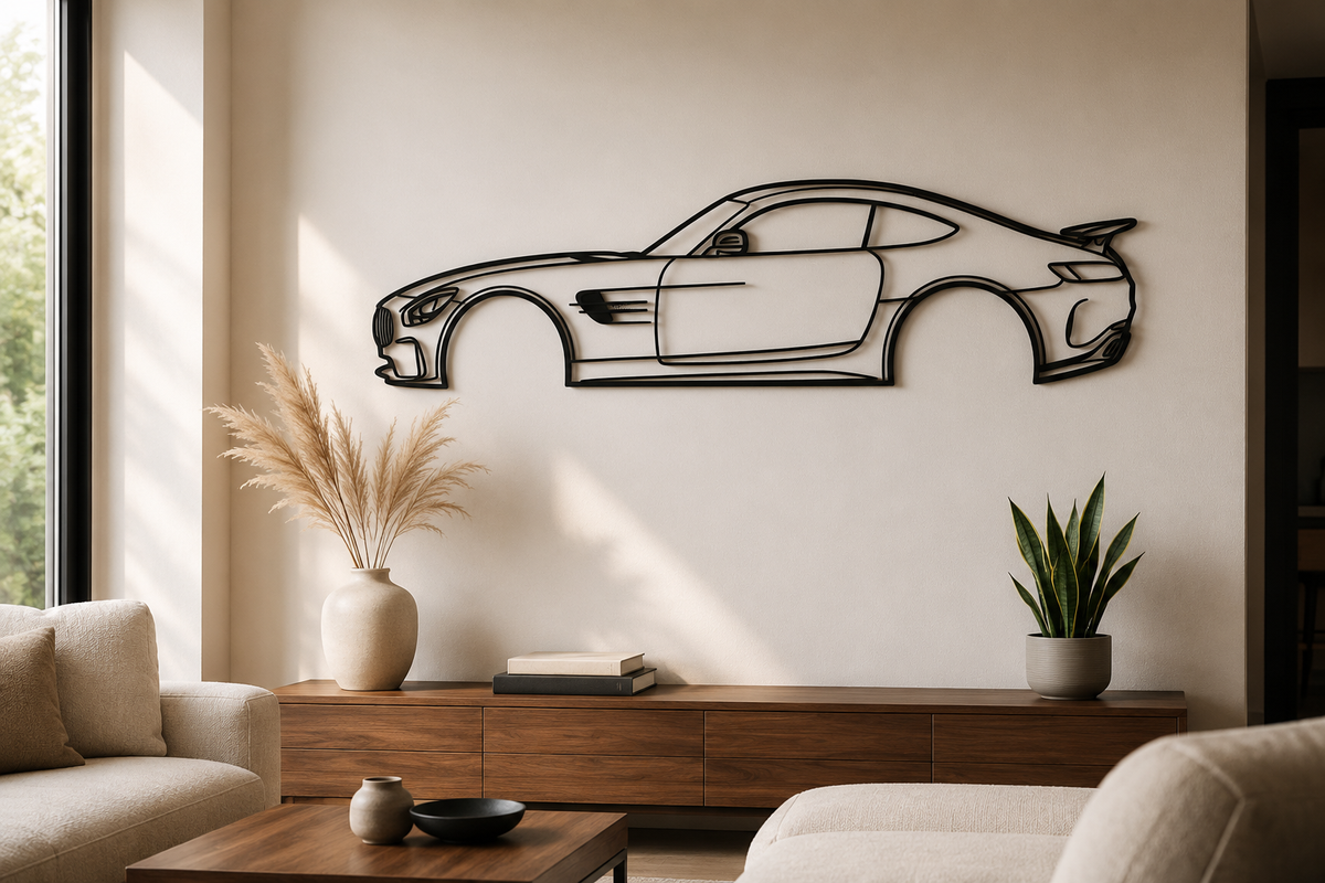 Mercedes AMG GT Metal Wall Art