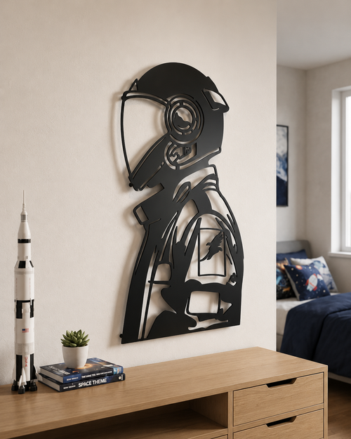Iron Wing Rider Metal Wall Art